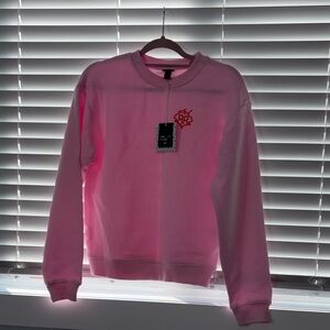 Roller Rabbit  X Target Pink Crewneck Sweatshirt with Logo SIZE XS NWT